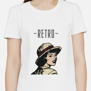 Single Side Printed T-shirt - Retro