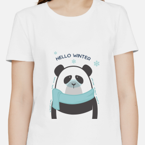 Single Side Printed T-shirt - Hello Winter