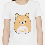 Single Side Printed T-shirt - Cute