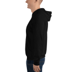 Men Full Sleeve - Black Hoodie - Futuristics Planet On Finger Printed With Graphic Design