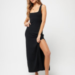 Black bodycon coctail party dress