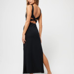 Black bodycon coctail party dress