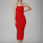 Red back dori adorable women dress