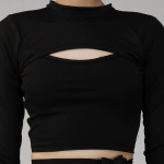 Black crop top & skirts party wear dress for women