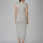 Grey bodycon coctail party dress