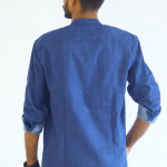 Men's Pure Cotton Regular Fit Blue jeans color Full Sleeve Kurta For Men