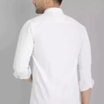 Men's Pure Cotton Regular Fit White Regular Full Sleeve Shirt For Men